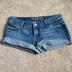 AEO Low Rise Denim Shorts